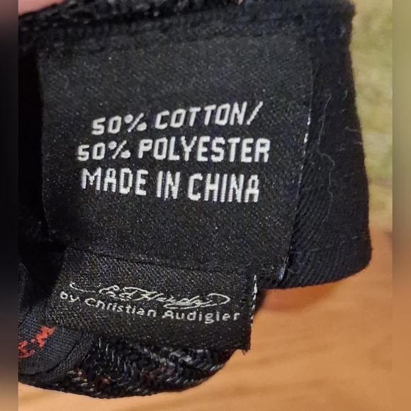 EUC Y2K Don Ed Hardy Black Eternal Love Embroidered Streetwear Trucker Hat Cap - Picture 6 of 7